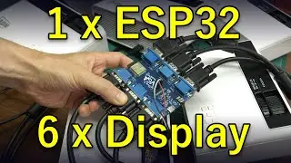 6 LED Projectors driven by a single ESP32 = VGA Madness