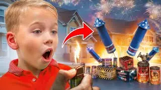 FIREWORKS I Bought are Crazy! | Gaby and Alex Family