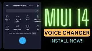 Install Voice Changer in MIUI 14 Upgrade! MIUI 14 Voice Changer in any Xiaomi Device! Voice Changer!