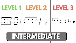 INTERMEDIATE drum kit sight reading test 🥁