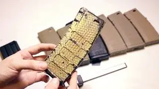 Механические магазины Magpul PMAG 30 от разных производителей.