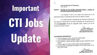 important Update about CTI College Apply