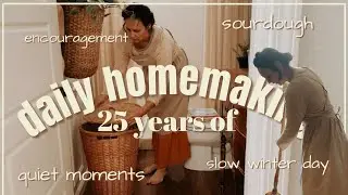 daily homemaking in a simple cozy cottage