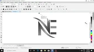 Naveen sir name logo design in computer #naveensir #rwa #logo #viralvideo