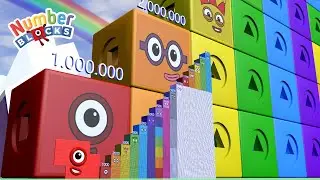 Looking for Numberblocks Step Squad 1000 to 15,000 to 15,000,000 BIGGEST Learn to Count Big Numbers!