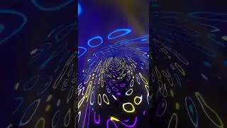 Abstract Background Video 4k TV VJ LOOP NEON Yellow Blue Metallic Visual Calming Visual Graphic