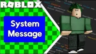 How to make system messages in roblox! (Roblox Studio Scripting tutorial 2021)