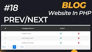Php project | Blog website in php | Pagination in php - 18 | CMS in php  