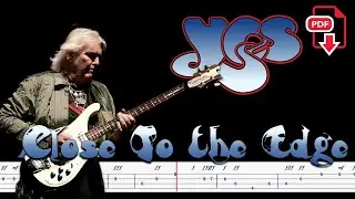 Yes - Close to the Edge (🔴Bass Tabs | Notation) @ChamisBass #chamisbass #yesbandbass #basstabs