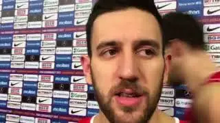 Vasilije Micic after qualifying to Eurobasket final