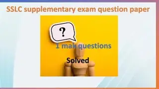 SSLC maths supplementary qp -23 with key answers  -1 mark questions solved