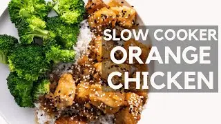 The EASIEST Slow Cooker Orange Chicken that is BETTER than takeout! | Chef Savvy