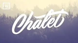 Lettering Speed Art - Chalet (Illustrator Hand Lettering)