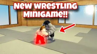 NEW GYM LEAGUE UPDATE!! NEW ARM WRESTLING MINIGAME!! (Roblox)