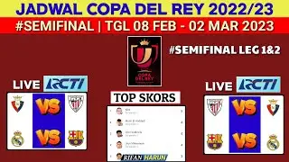 Jadwal Copa Del Rey 2023 | Barcelona vs Real Madrid | Babak Semifinal | Live Rcti