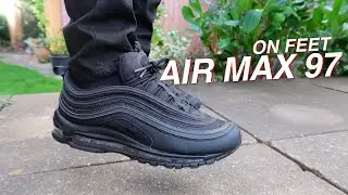 Nike Air Max 97 "Triple Black" On Feet!