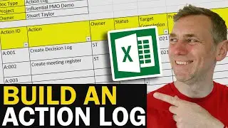How to Make an Action Log with Excel - create an action list for your projects - Simple Tutorial