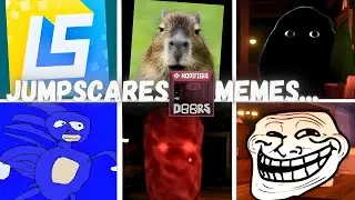 Roblox Doors ALL MEME JUMPSCARES (SANIC, MUNCI, CAPYBARA, LSPLASH AND MORE)