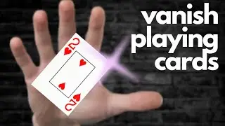 VANISH CARDS Into Thin Air! - Make Cards Disappear Tricks #cardvanish #easymagictricks