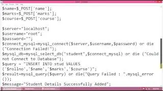 PHP MySQL Tutorial: How to insert data into MySQL database using PHP