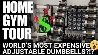 LifteLab Home Garage Gym Tour & WORLDS MOST EXPENSIVE ADJUSTABLE DUMBBELLS