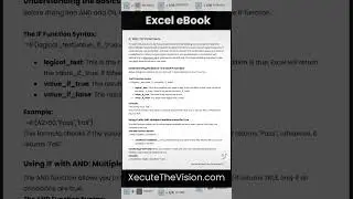 Excel ebook explains how excel functions and formulas work with examples and videos