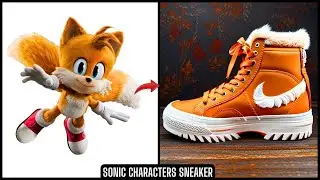 Sonic The Hedgehog All Characters as Sneakers