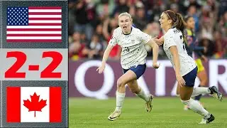 USA vs Canada Highlights | Women's Football Friendly International 2024