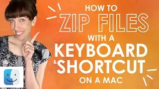 How to Compress Zip or Zipped Files with a Keyboard Shortcut on a Mac