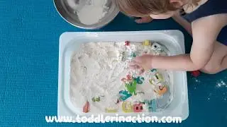 Alphabet Activity Sensory Bin for Toddlers and Preschoolers, Toddler Learning Video, Alphabet Song