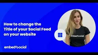 How to edit the title of your social media feed?