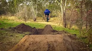 Building MTB dirt jumps at the old trails