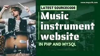 Music instrument website | Musical store website | projects source code