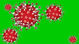 Copyright free green screen animated corona virus / covid -19 3d video  footage in 4K Mood 🔥