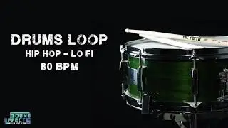 FREE DRUMS LOOP - Hip Hop / Lo-Fi - 80 BPM 🥁