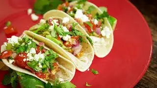 Chicken Tacos Mexican Street Food Style