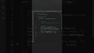 Java Program To Reverse A String | How To Reverse A String In Java #shorts #javaprogramming