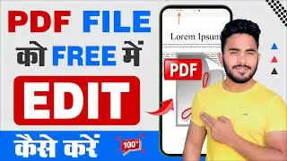 How To Edit PDF File in Mobile I PDF Edit Kaise Kare Mobile Se | PDF Editor For Android