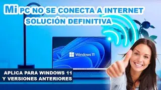 No tengo conexión a internet en mi pc || SOLUCION 2024