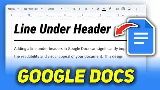 How to Add a Line Under Header in Google Docs (Easiest Method)