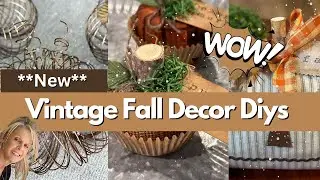 **New** Vintage Fall Decor Diys on a Budget / Craft Fair Ideas