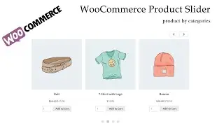 WooCommerce Product Slider - product by categories