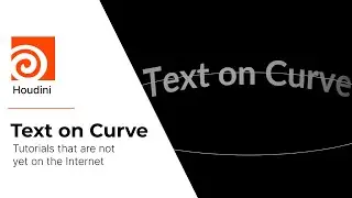 Text On Curve. Houdini tutorial for begginers