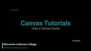 Copy a Canvas Course