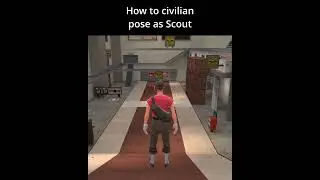 How to civilian pose (T pose) as a Scout in TF2