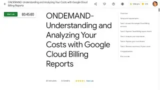 ONDEMAND Understanding and Analyzing Your Costs with Google Cloud Billing Reports