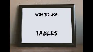 How To Use Tables In MS Publisher