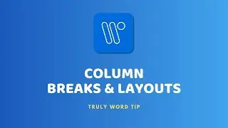 Column Breaks & Layouts...#WordShortcuts #ProductivityHacks #tutorials