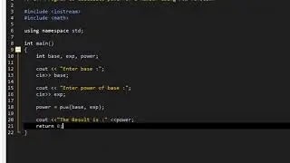 C++ Program to Find Power of a Number