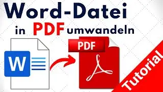 Word in PDF umwandeln Tutorial 2021